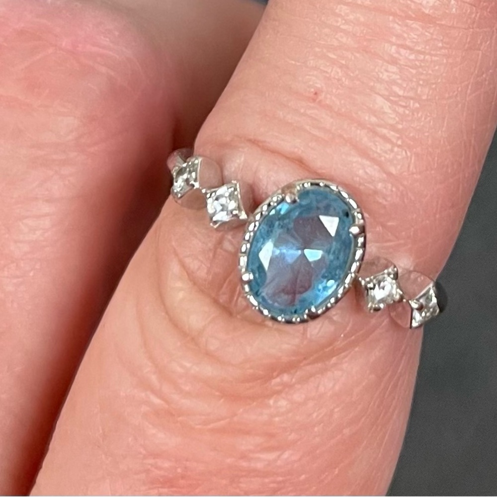 Blue and Purple Gemstone Ring - Picture 7 of 10